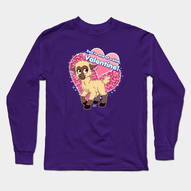 Sweet Sheep - Valentine's Day (Original) Long Sleeve T-Shirt by K-Tee's CreeativeWorks